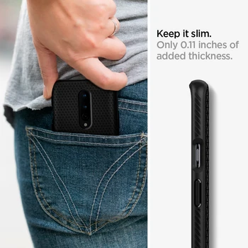 Spigen OnePlus 8 Atveju Skystis, Oro Matinis Juodas Lengvas neslystantis Telefono Atvejais ir Dangčiai OnePlus 8
