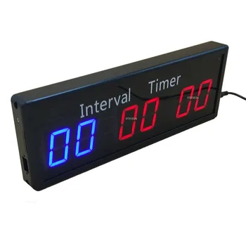 BTBSIGN LED Programuojamą Laikmatį Sieninis Laikrodis su Nuotolinio Didelis Chronometras Namų sporto Salė Sporto Crossfit Laikmatis