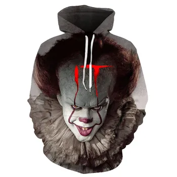 Naujas off white Joker Megztiniai Vyrams, Prekės Hoodies 3D Spausdinimo Hoodie hip-hop Vyrų Atsitiktinis juokingi Kostiumai drabužius harajuku Viršūnės