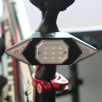 Dviračių LED Šviesos Smart Kelių Dviratį Posūkio Signalo Dviračių užpakalinis žibintas Protingas USB Įkrovimo Galinis Žibintas Kontrolės Įspėjamasis Žibintas