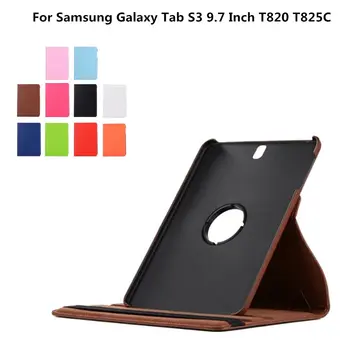 360 Laipsnių Besisukantis Litchi PU Odos Flip Cover Case for Samsung GALAXY Tab S3 T820 T825 SM-T825C 10.1 colių Tablet Funda