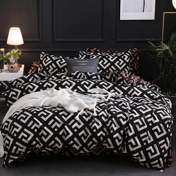 Amerikos stiliaus Užvalkalai 3pcs euro patalynės komplektas viename dvigulė lova, lovos skalbiniai padengti šiaurės Antklodė antklode padengti Užvalkalas Namų Tekstilės