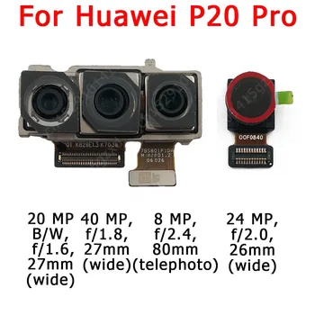Originalus Priekiniai ir Galiniai Atgal Fotoaparatą, Huawei P20 Lite P20Lite Pagrindinis Susiduria Kamera Modulis Flex Pakeitimo Atsarginės Dalys