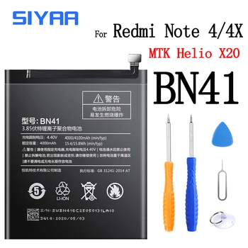 Originalus Baterijos BM32 BM22 BM35 BM39 BM36 BM47 BM46 BN41 Už Xiaomi Mi4 Mi5 Mi4C Mi6 Mi5S Redmi3 3S 3X 4X Redmi Pastaba 3 4 Bateria