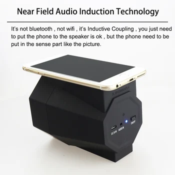 Nešiojamų NearFa Belaidžio Magija Boom Box Bass Garsiakalbis Smart Indukcijos Rezonanso Garsiakalbis žemų dažnių Mobilųjį Telefoną Boombox PC Muzika