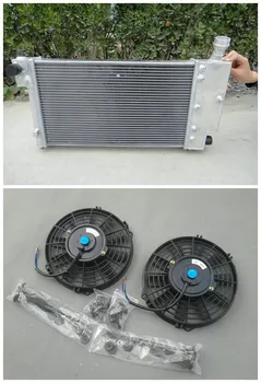 LENKTYNIŲ Aliuminio radiatorių, už PEUGEOT 106 GTI IR RALLYE CITROEN CITROEN SAXO VTR Manul+2*ventiliatorius