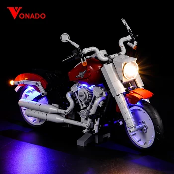 Vonado LED Suderinamas su lego 10269 Kūrybos Įvairovė Serijos Harley Motociklo Apšvietimo Grupės Statybinės Plytos Blokuoti Žaislų Rinkinys Dovanų