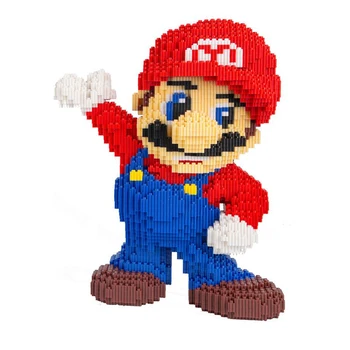 DUZ 8642 Žaidimas Super Mario Didelis Raudonas Paveikslas 3D Modelį 8498pcs 