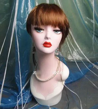 Naujus moteriškus Manekeno Galvos Perukai Skrybėlės Bžūp Ausinių Ekranas maniqui Modelis Moterų Plaukų Papuošalų Stendas Ponios GirllNO.13