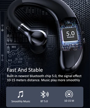 Bluetooth 5.0 Ausines S300 Belaidė laisvų rankų įranga sporto Ausinių Ausines Su Mic visiems išmanusis Telefonas Xiaomi 