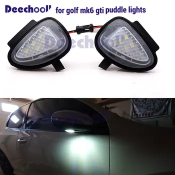 2VNT Klaidų LED Pagal Veidrodėlio Lemputė Balos Lempa VW Golf MK6 G TI 6 MKVI Touran 2011-m.