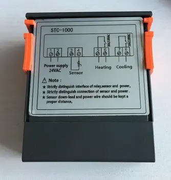 12V skaitmeninis displėjus, termostatas STC-1000 mikrokompiuteris temperatūros reguliatorius, šaldymo, šildymo termostatiniai +Jutiklis Zondas