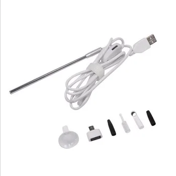 Karšto Pardavimo Medicinos USB Endoskopą 4.9 mm Objektyvas Otoscope Endoskopą Kamera, Ausų, Nosies, Burnos PC Borescope Tikrinimo OTG 