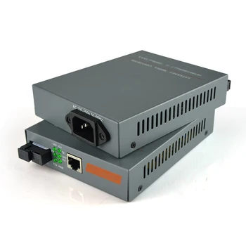 1pair HTB-4100AB 10/100/1000M 20KM Ryšio režimas, Fiber Optic RJ45 Enternet Media Converter Netlink optinio pluošto radijo stotelė