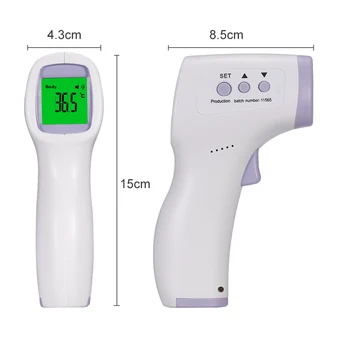 Skaitmeninis LCD Infraraudonųjų spindulių Termometras Ne-Kreipkitės Kaktos Kūdikių Suaugusiųjų Temperatūra Ginklą