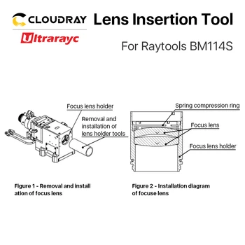 Ultrarayc Raytools BM114S Objektyvo Dangos Įrankis D37 už Collimating & Fokusavimo Objektyvas BM114S Pluošto Lazerio Pjovimo Galva