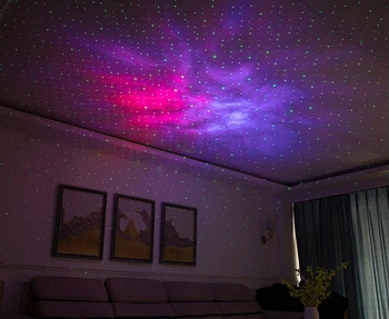 Stiny RGB Lazerinis Projektorius Naktį Žibintai Žvaigždžių Žvaigždė Danguje Galaxy LED Šviesos Projekcija Patalpų Apšvietimo Lemputė Su Nuotolinio valdymo pultelis
