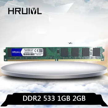 HRUIYL 1G 2G DDR2 1GB 533MHz 2GB PC2-4200U 533 MHz KOMPIUTERIO DIMM PC2 4200 Plokštė Atminties Memoria RAM