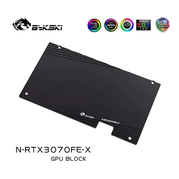Bykski Vandens Bloko Naudoti NVIDIA GeForce RTX 3070/ RTX 3060Ti Įkūrėjas Edition GPU Kortelės / Viso Padengti Vario Radiatorius / RGB Šviesos