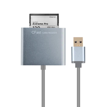 Profesinės USB 3.0 CFast kortelės CFast 2.0 USB 3.0 skaitytuvo lizdas adapteris didelės spartos 5Gbps, suderinamas su MRW geriausios kokybės