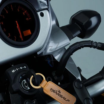 Honda XL700VA XL600V 400V Transalp Motociklų karvės odos Keychain Raktų Žiedas