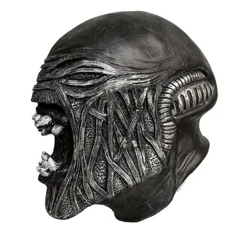 Naujas prabangus Latekso Kaukė Predator Iron Mask Cosplay Šalmas Helovinas Kostiumas Prop