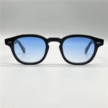 Johnny Depp originalus lemtosh retro akiniai nuo saulės vyrams ir moterims acetatas ovalo formos akiniai nuo saulės 2020 naujas mados akiniai nuo saulės su dažyta objektyvas