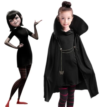 Kalėdų halloween kostiumai mergaitėms Karnavalas Viešbutis Transylvaniaing Mavis Cosplay Fancy dress Vampyras vaikas suaugusių moterų