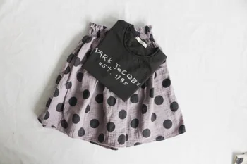 Bamblys Mergaičių Sijonai Korėjos Derliaus Vaikų Vasaros Clothings Dot Fahion Vaikiški Drabužiai, Patalynė Derliaus Sijonai