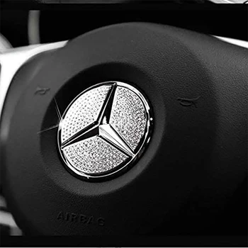 Vairas Bling Kristalo Emblema Blizga Aksesuaras Interjero Lipdukas Lipdukas Mercedes Benz Visų Automobilių A B C E GLC CLA GLE GLK GLS