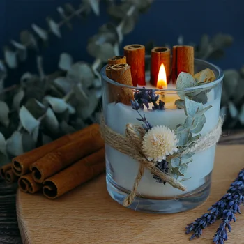 Rankų darbo, Kūrybos Žvakės Šiaurės Miegamasis Aromaterapija Šalies stiklainiu Kalėdų Žvakė Velas Decorativas Namų Dekoro DB60LZ