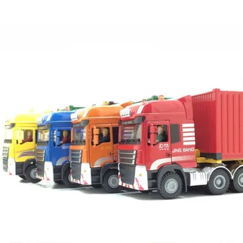1/50 Metalų Lydinio, Sunkvežimių Priekabos, Talpyklos Sunkvežimis Didelio Modeliavimas Diecast Modelis Inžinerijos Transporto priemonių vaiko Žaislas Dovanas rinkti rodyti