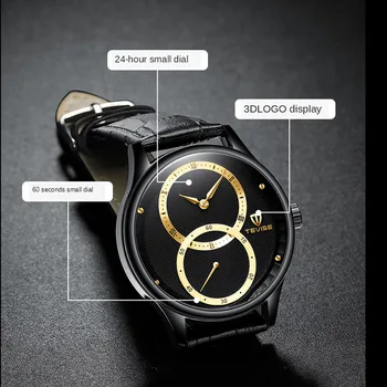 TEVISE Klasikinis Unikalaus Dizaino Mens Retro Laikrodžiai Automatinis Mechaninis laikrodis Oda atspari Vandeniui Verslo Laikrodis