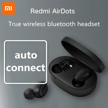 Naujas Xiaomi Redmi AirDots 2 belaidžių ausinių ausų Bluetooth 5.0 TWS laisvų rankų įranga su mikrofonu ir 