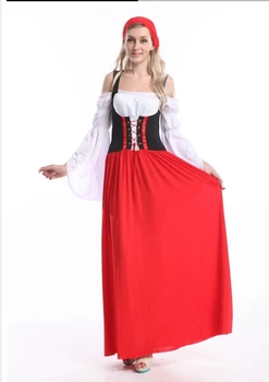 XXXXXXL XXXXXL moterų pora Oktoberfest Kostiumų Bavarijos vokietijos Heidi Dirdnl Leiderhosen Alaus Wench Kambarinės kostiumas šalis