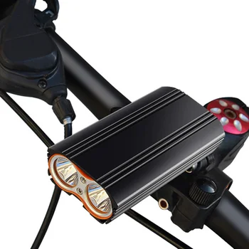 Įmontuota Baterija Usb Įkrovimo Dviračio Žibintas Priekinis Dviračio Žibintas Žibintuvėlis Dviguba LED Žibintų Priedai