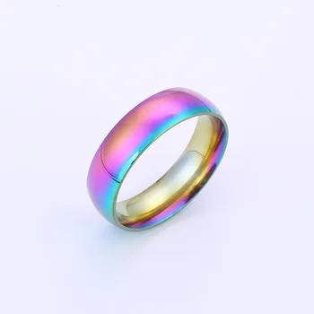 Vidinio ir išorinio kampo titano plieno, nerūdijančio plieno žiedas paprasta pora žiedas 2020 naujos siuntos pristatymo