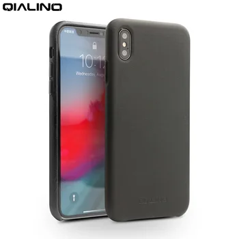 QIALINO Originali Odinis Telefono dėklas skirtas Apple iPhone 11 Pro XR XS X XS Max 7 8 Plius SE2 2020 Mados Prabangių Ultra Plonas Dangtelis