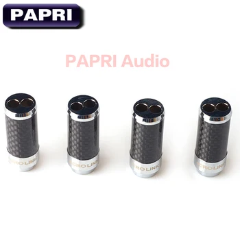 PAPRI 1 anga, 2 skylės adapteris garsiakalbio Laidą Atnaujinti Ausinių Laidą Splitter Vienas Anglies Pluošto Rodis Padengtą Kabelis Kelnes 1PCS
