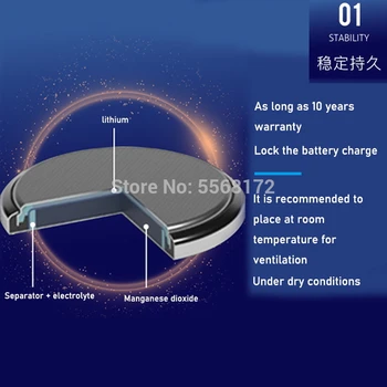 20pcs/daug Originalių Sony CR2016 3V Ličio Baterija automobilio raktas žiūrėti nuotolinio valdymo žaislas 2016 ECR2016 CR 2016 Mygtuką Baterijos