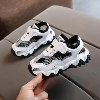 Vaikiški sandalai 2020 metų vasaros, nauja mados tendencija merginos patogiai laukinių laisvalaikio bateliai berniukams sportiniai sandalai kūdikių bamblys batų 21-30