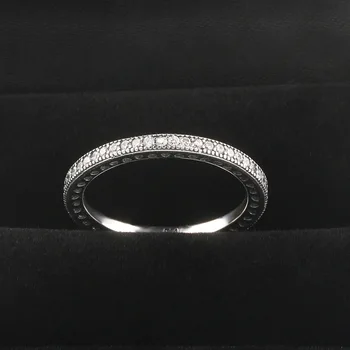 Mados Kubinis Cirkonis Sidabro spalvos Širdis Žiedas Crystal Clear Didina Derliaus Žiedai Moterų Mados Vestuvių Papuošalai 2020 m.