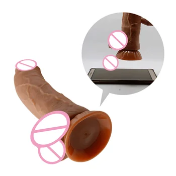 Skystu Silikonu Didelis Vibratorių Moterų Masturbacija Oda Atrodo Realistiškas Penis Sekso Žaislai G Spot Stimulas Suaugusiųjų Dildo Švelnus Penis