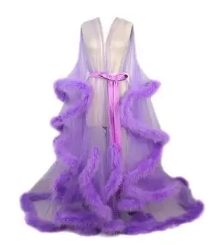 Moterų Mados Viduramžių Derliaus pusiau skaidri Vestuvinės Suknelės Plunksnų Vestuvių Apdarą Tiulio Fantazijos Furry Krašto Pasakų Outwear Suknelė