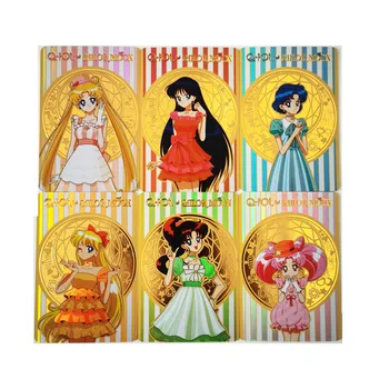 10vnt/set Q-pot Sailor Moon Įdegio Seksuali Mergina, Žaislai, Pomėgiai Hobis Kolekcionuojamų Žaidimas Kolekcija Anime Korteles