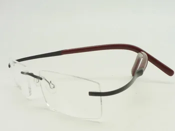 1053 taškus beta titano recepto akinius su patvariais IP dulkių spalvos danga stačiakampio formos paprasta bendable akiniai