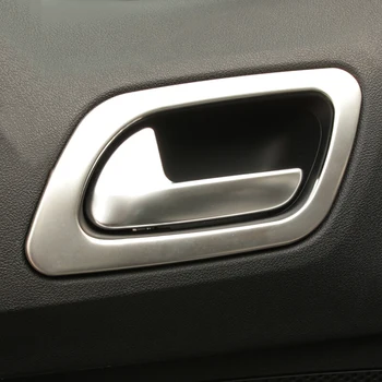 Aukštos kokybės Citroen C4 2016 Nerūdijančio plieno Viduje Durų Rankena Dubenį Apdaila Padengti Apdailos Rėmelis automobilio optikos Reikmenys 4