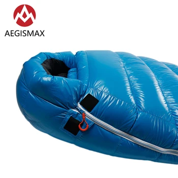 AEGISMAX G1 Serijos miegmaišį 95% Baltųjų Žąsų Žemyn Mumija Kempingas Šaltą Žiemą Ultralight Pertvara Konstrukcijos Sujungimas Pailgintas