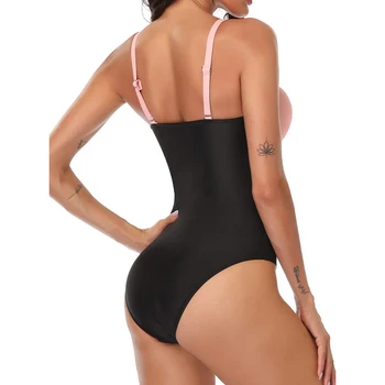 Seksualus Gilus V maudymosi Kostiumėliai Moterims 2020 vientisi maudymosi kostiumėlį Push Up Maudymosi Kostiumas Moterims Plaukimo Paplūdimio Monokini Plius Dydis maudymosi Kostiumėliai