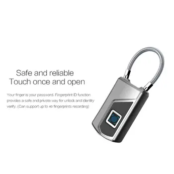 Belaidžio Smart Durų Užraktas Keyless Pirštų Atspaudų Spynos, Bluetooth, Wifi, Biometrinių Skaitmeninis Finger Print Vandeniui Elektroninės Spynos,